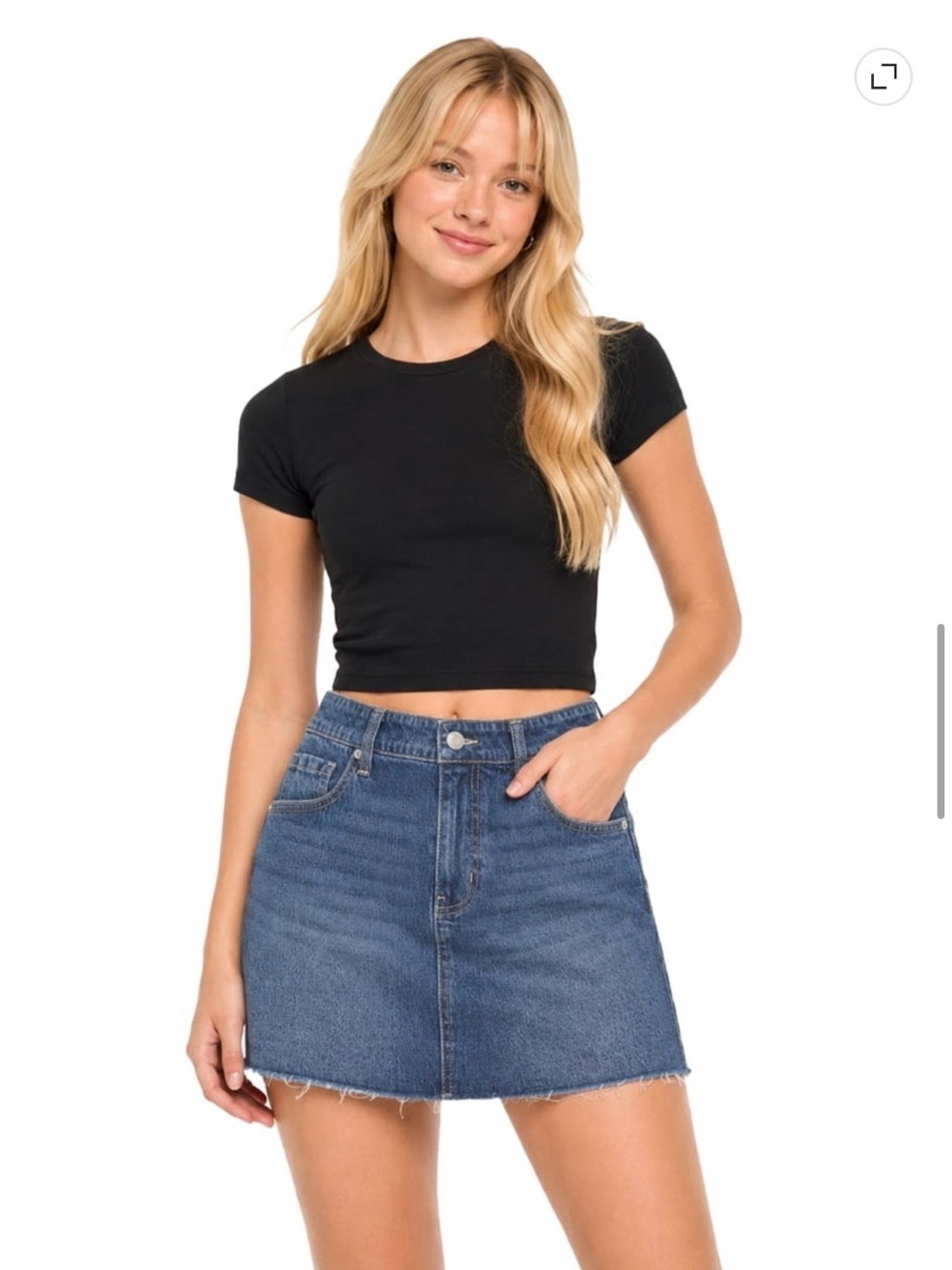 No Boundaries Ladies Mini Jean skirt size XS (0-2)